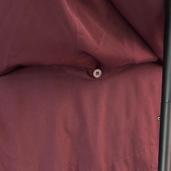 33-3 London Fog Women's Deep Burgundy/Plum Trench Coat - Picture 6 of 11